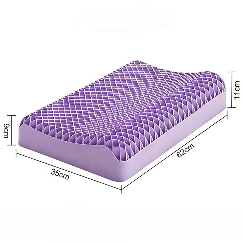 OEM Customizable Purple TPE Pillow Direct Manufacturer Factory Wholesale Cross Border Travel Airplane Camping Cool Pillow